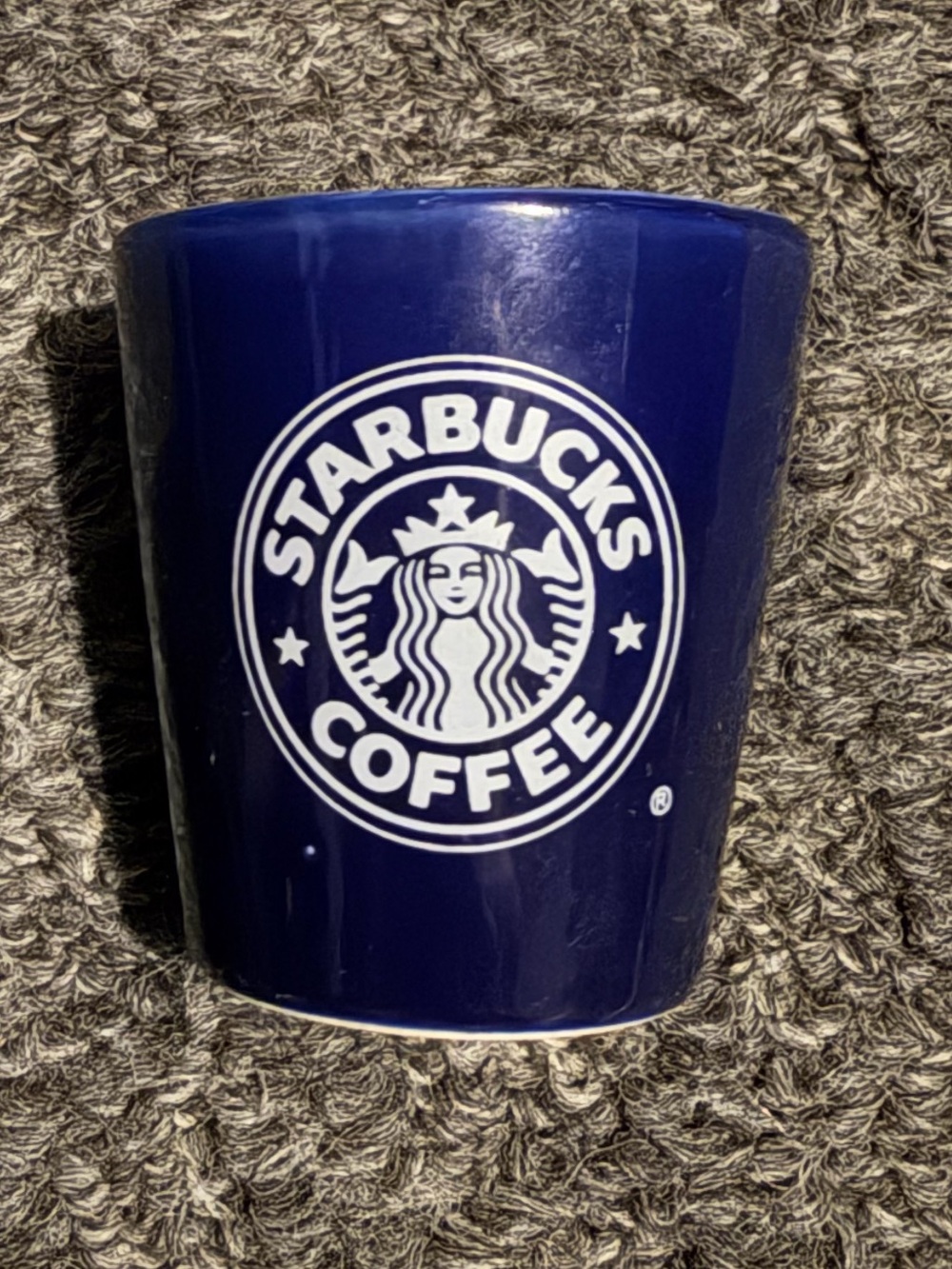 Starbucks Coffee blue shot glass